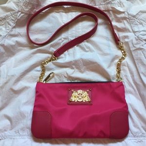 NEW Juicy couture pink Crossbody nylon/Leather